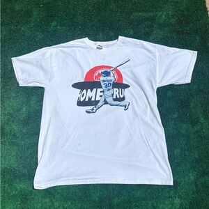 Fruit of the Loom White baseball Graphic Tee